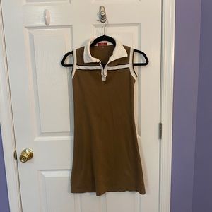 NWOT vintage brown dress
